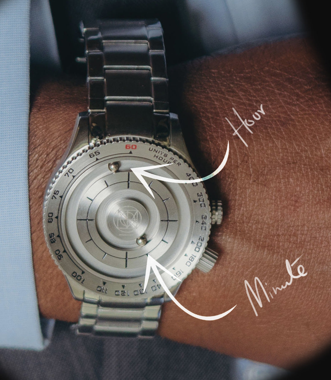 Magnetic Leather Strap Watch
