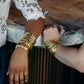 Deliquesce Gold Wave Bangle