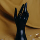 Deliquesce Hollow Curved Gold Ring